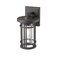 Z-Lite Jordan 1 Light Outdoor Wall Sconce, Black And Clear Seedy 570S-BK - alternate 3
